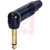 Neutrik - NP2RX-B - PLUG 1/4 INCH MONO - RIGHT ANGLE - BLACK/GOLD|70088330 | ChuangWei Electronics