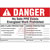 Panduit - PPS0204W2100-F - French WARNING. Pot Arc Flash adhesive polyester sign black/orange 4.50