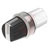 EAO - 45-2828.3E90.001 - white 90 Grad (V-Pos) Knob maint. 2 Pos. Metal/Plastic Selector switch|70734559 | ChuangWei Electronics