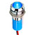 APEM Components - Q14P1CXXHB02E - IP67 2VDC No Resistor Hyper Blue Chrome PROMINENT 14MM LED INDICATOR|70666091 | ChuangWei Electronics