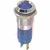 CML Innovative Technologies - 192A0257 - Satin Chrome (Bezel) Solder/QC 12VDC 14mmDia 500mcd Blue LED Indicator,Pnl-Mnt|70011643 | ChuangWei Electronics