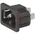 Schurter - 6120.5330 - 250V ac 15(UL & CSA)A Rated At 10(IEC)A Quick Connect Term C16A IEC Conn Plug|70435422 | ChuangWei Electronics