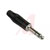 Amphenol Audio - ACPS-GB - Stereo Solder Black Nickel 1/4 in. Straight Phone Plug|70400407 | ChuangWei Electronics