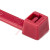 HellermannTyton - T50I2C2UL - 100/pkg Red PA66 50lb Tensile Strength 12