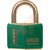 ABUS USA - T84MB/40 KA GRN - Green KA Shackle 13/16in H 1/4in D 1-13/16in W 4 Pin Vinyl Casing Brass Padlock|70567131 | ChuangWei Electronics