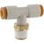 SMC Corporation - KQ2T09-35S - White 6 mm (Min.) 23 mm x 2 14.29 mm (Hex.) NPT NPT 1/4 in. 5/16 in. Tee|70070377 | ChuangWei Electronics