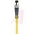 Lumberg Automation / Hirschmann - RSMV 3-593/5 M - 11082 YELLOW PVC 5 METER 3 POLE M8 MALE STRAIGHT CORDSET|70635872 | ChuangWei Electronics