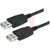 L-com Connectivity - CAUALAL-5M - USB A/A LATCHING BLK 5M CBL|70126778 | ChuangWei Electronics