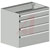 Sovella Inc - 60835304 - casters 2x7.87 1x3.94 Drawer unit 75/56-4|70701835 | ChuangWei Electronics