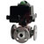 Dwyer Instruments - WE34-GMI05-L1-B - 3-Way Flanged SST Ball Valve 240VAC Flow Path E 1-1/2